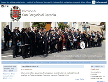 Tablet Screenshot of comune.san-gregorio-di-catania.ct.it